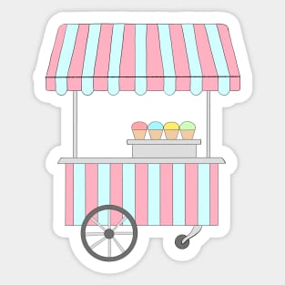 Ice cream van Sticker